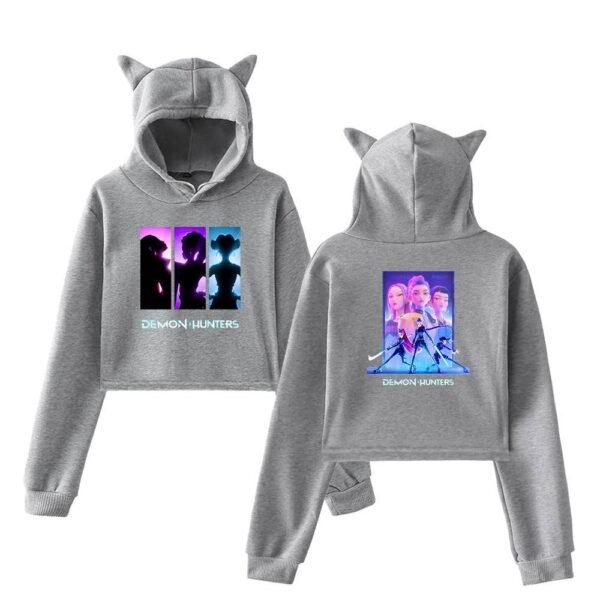 Kpop Demon Hunters Cropped Hoodie #7 - Image 4