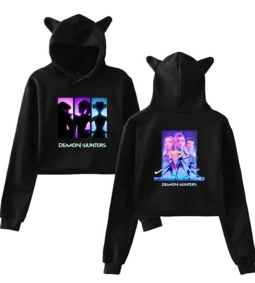 Kpop Demon Hunters Cropped Hoodie #7