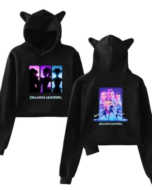 Kpop Demon Hunters Cropped Hoodie #7