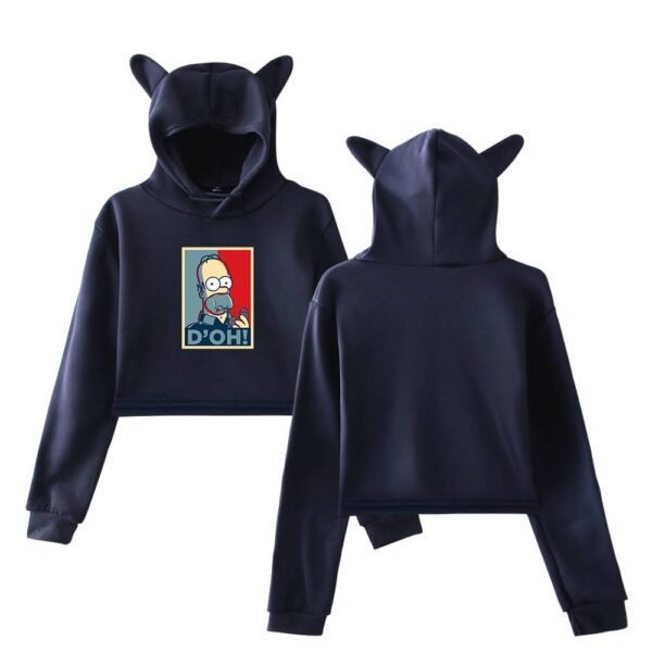The Simpsons Cropped Hoodie #10