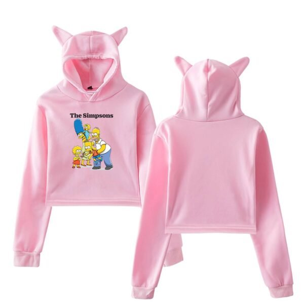 The Simpsons Cropped Hoodie #9 - Image 5