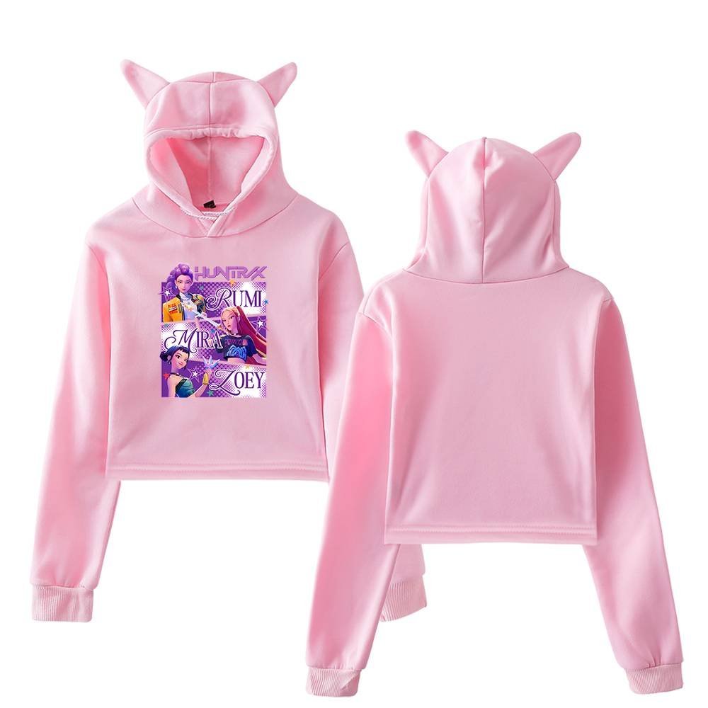 Kpop Demon Hunters Cropped Hoodie #10 - Image 5