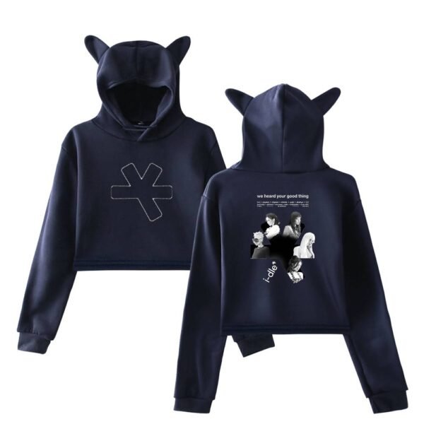 I-dle Cropped Hoodie #3 - Image 4