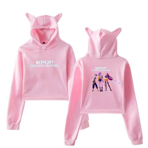 Kpop Demon Hunters Cropped Hoodie #12 - Image 5