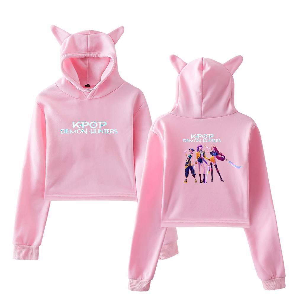 Kpop Demon Hunters Cropped Hoodie #12 - Image 5
