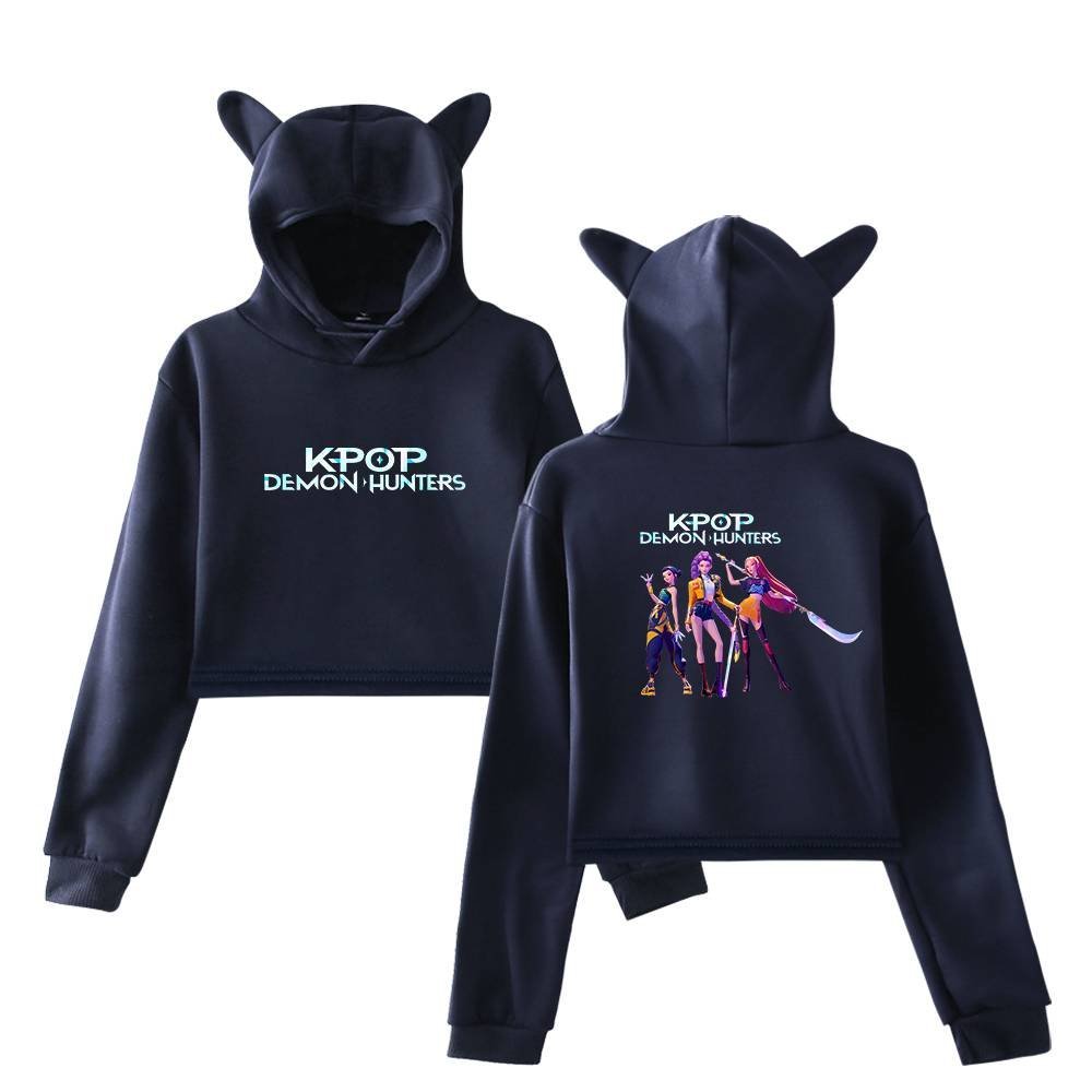 Kpop Demon Hunters Cropped Hoodie #12 - Image 4