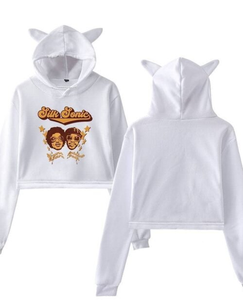 Bruno Mars Cropped Hoodie #5