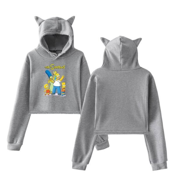 The Simpsons Cropped Hoodie #11