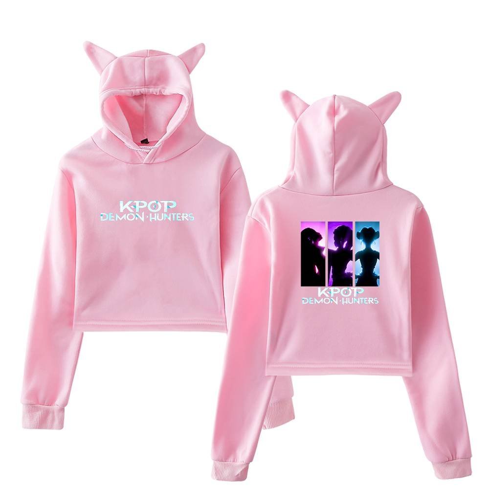 Kpop Demon Hunters Cropped Hoodie #9 - Image 5