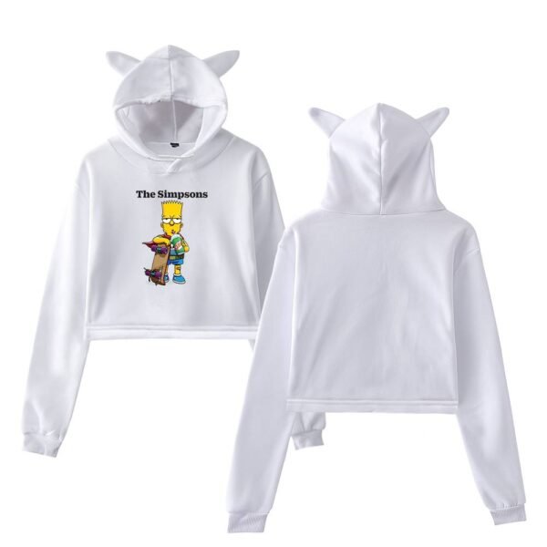 The Simpsons Cropped Hoodie #12 - Image 2
