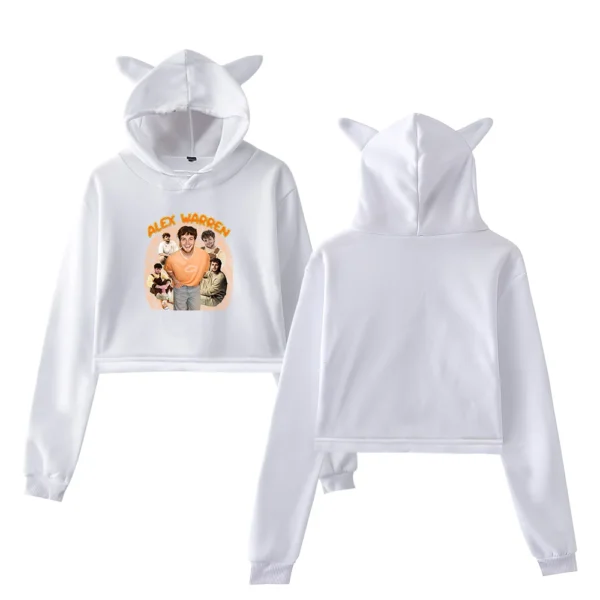 Alex Warren Cropped Hoodie #1 - Image 2