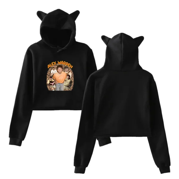 Alex Warren Cropped Hoodie #1 - Image 3