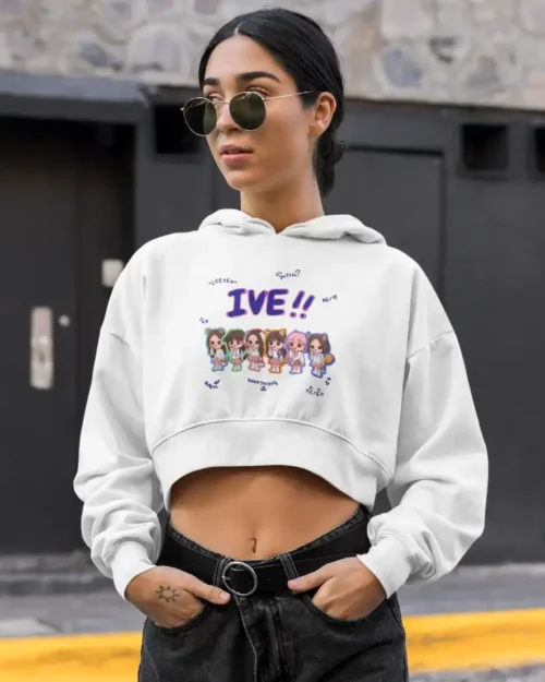 IVE Cropped Hoodie #5