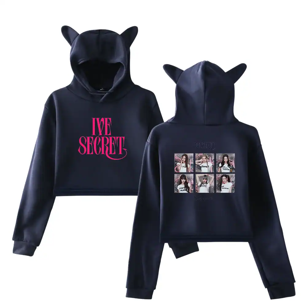 IVE Cropped Hoodie #3 - Image 4