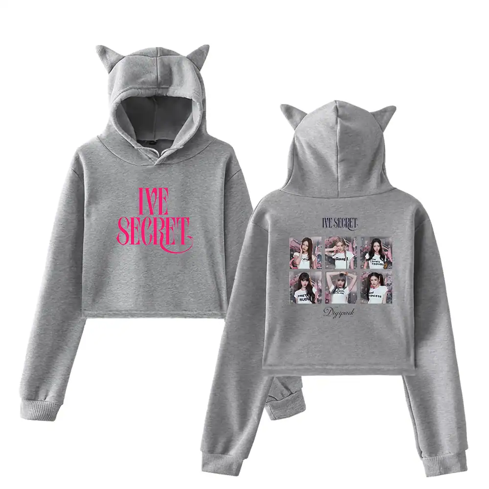 IVE Cropped Hoodie #3 - Image 3
