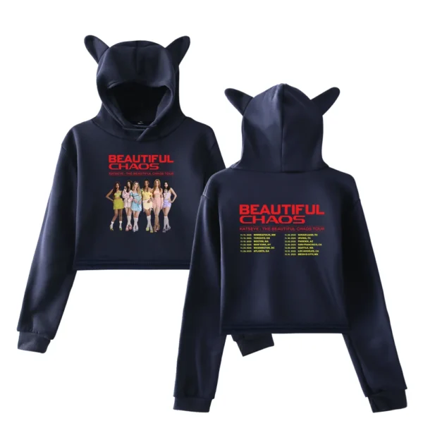 Katseye Beautiful Chaos Cropped Hoodie #1 - Image 2