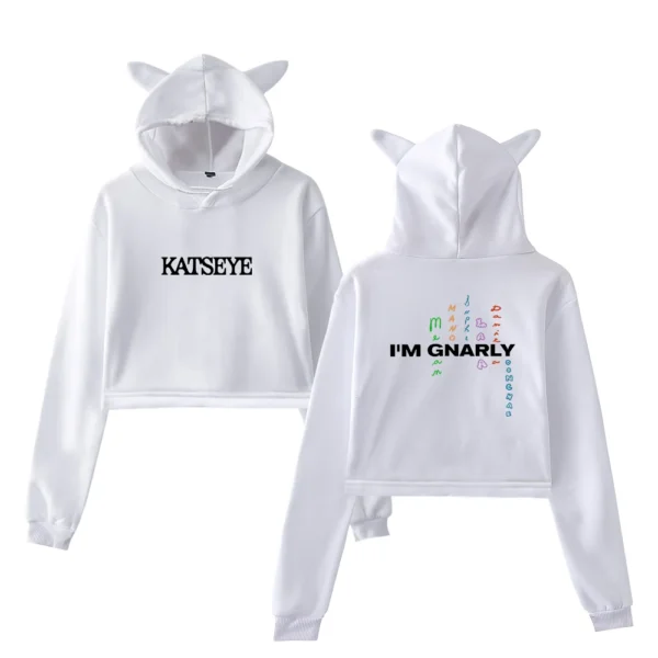 Katseye I'm Gnarly Cropped Hoodie #1 - Image 4