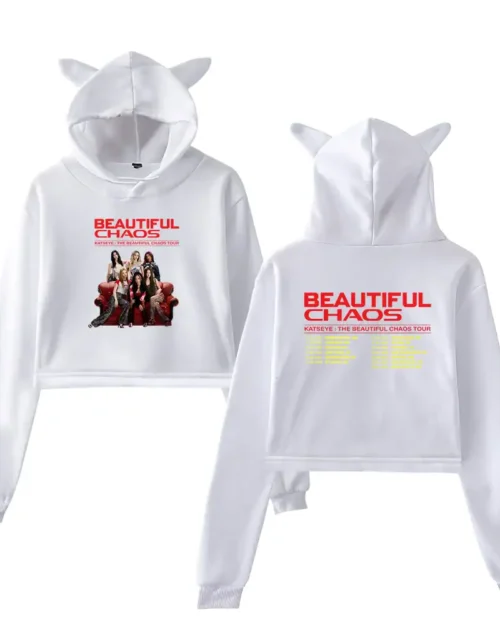 Katseye Beautiful Chaos Cropped Hoodie #3