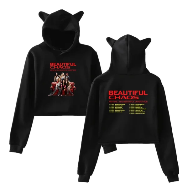 Katseye Beautiful Chaos Cropped Hoodie #3 - Image 4