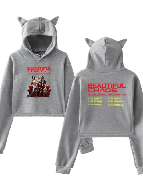 Katseye Beautiful Chaos Cropped Hoodie #3