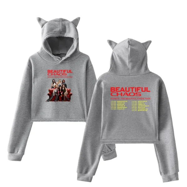Katseye Beautiful Chaos Cropped Hoodie #3 - Image 2