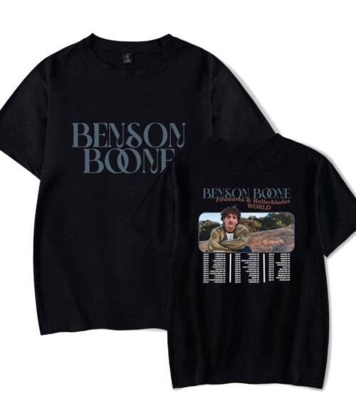 Benson Boone Fireworks & Rollerblades T-Shirt #2 + Gift