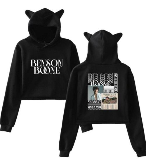 Benson Boone Fireworks & Rollerblades Cropped Hoodie #1