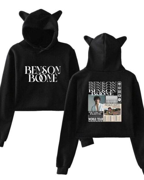 Benson Boone Fireworks & Rollerblades Cropped Hoodie #1