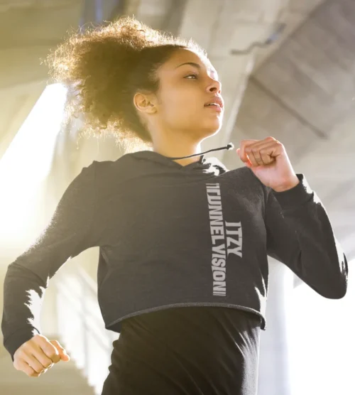 Itzy Tunnel Vision Cropped Hoodie #1